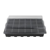 Seedling Tray Sprout Plate 24 Holes Nursery Pots Tray Lids Box For Gardening Bonsai Mini Greenhouse Nursery Plate Three Sets, 2 PCS