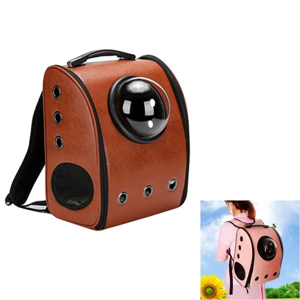 Space Capsule Carrier Breathable Pet Backpack Travel Portable Pet Bag for Cat / Dog and Other Pets, Size:32*29*42cm