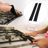 Gas Stove Slit Strip Antifouling Dustproof Waterproof Kitchen Black Sealing Strip, Size: 53.5*5*1cm, 53.5cm(Black)