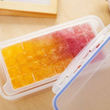 Small Square Ice Mold Trays Multi-layer Mold with Cover Ice Storage Box, 2 Layers, 2 Layers