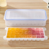 Small Square Ice Mold Trays Multi-layer Mold with Cover Ice Storage Box, 2 Layers, 2 Layers