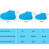 Waterproof Antiskid Silicone Outdoor Rainboots Shoes Cover, Size: S (25-33), Size: S