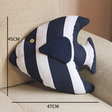 Fish Shape Cushion Bed Backrest Support Throw Pillow with Pillow Insert,  Size: 48 x 45cm