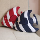 Fish Shape Cushion Bed Backrest Support Throw Pillow with Pillow Insert,  Size: 48 x 45cm