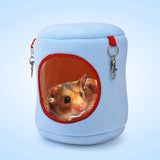 Flannel Cylinder Pet House Warm Hamster Hammock Hanging Bed Small Pets Nest, S, Size:10*9*9cm, Size:10*9*9cm