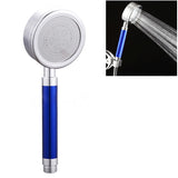 Space Aluminum Round Shape High Pressure Handheld Shower Head Water Saving Bathroom Accessories, Size: 23 x 8.2 x 2cm, BT-209 (Gold), BT-209 (Blue), BT-209 (Red), BT-209 (Silver)