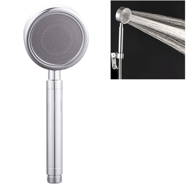 Space Aluminum Round Shape High Pressure Handheld Shower Head Water Saving Bathroom Accessories, Size: 23 x 8.2 x 2cm, BT-209 (Gold), BT-209 (Blue), BT-209 (Red), BT-209 (Silver)