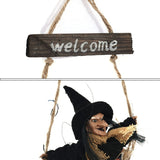 Halloween Retro Witch Ornaments Broom Ghost Hang Up Props Halloween House Decoration Festive Party Supplies Halloween Pendant