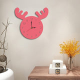 Deer Head Pattern Creative Living Room Decorative Wall Clock