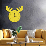 Deer Head Pattern Creative Living Room Decorative Wall Clock