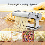 QZ150 Household Kitchen Integrated Stainless Steel Manual Pressing Machine Pasta Machine