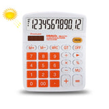 OSALO OS-837VC 12 Digits Colorful Desktop Calculator Solar Energy Dual Power Calculator