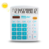 OSALO OS-837VC 12 Digits Colorful Desktop Calculator Solar Energy Dual Power Calculator