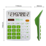 OSALO OS-837VC 12 Digits Colorful Desktop Calculator Solar Energy Dual Power Calculator