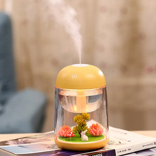 Imycoo WT602 2W Portable Mini Micro Landscape Design USB Charge Aromatherapy Air Humidifier with LED Colorful Light, Water Tank Capacity: 180ml, DC 5V