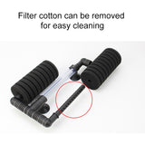 Wall-mounted Aquarium Mini Double Head Pneumatic Mute Biochemical Cotton Filter, HC7149A, HC7149B, HC7149C, HC7149D