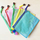 Zipper Plastic Mesh Stationery Bag, Random Color Delivery (B4, Size: 39x28cm), B4, Size: 39x28cm