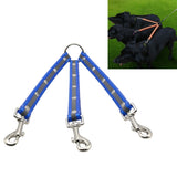 TPU Material Pet Dogs 3 in 1 Tangle-free Traction Rope Double Pet Dog Walking Leash, Length: 25 cm, 3 in 1 (Blue), 3 in 1 (Orange), 3 in 1 (Pink)