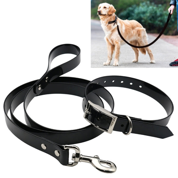 TPU Material Traction Belt Pet Dogs Collar Telescopic Dog Traction Rope with Dog Leash Handle, Size: S, Rope Length: 120 cm, Collar Size: 40 cm