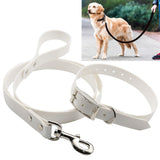 TPU Material Traction Belt Pet Dogs Collar Telescopic Dog Traction Rope with Dog Leash Handle, Size: S, Rope Length: 120 cm, Collar Size: 40 cm