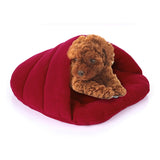 Slipper Shape Polar Fleece Warm Thicken Pet Dogs Cats House Size: L, 58×68×32cm, Size: L