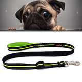 Pet Dogs Nylon Night Reflective Breathable Handheld Traction Lead Leash, Size: S, Adjustable Range: 2.0*(100-140cm), Size: S, Adjustable Range: 2.0*(100-140cm)