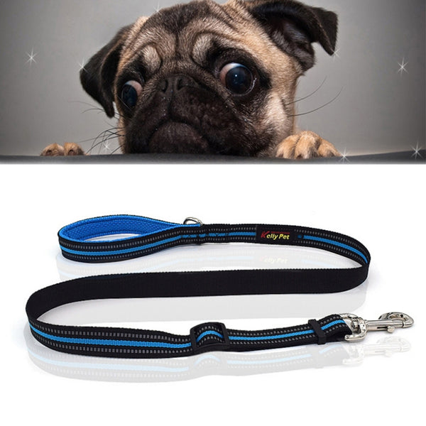 Pet Dogs Nylon Night Reflective Breathable Handheld Traction Lead Leash, Size: S, Adjustable Range: 2.0*(100-140cm), Size: S, Adjustable Range: 2.0*(100-140cm)