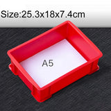 Thick Multi-function Material Box Brand New Flat Plastic Parts Box Tool Box, Size: 25.3cm x 18cm x 7.4cm, 25.3cm x 18cm x 7.4cm