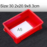 Thick Multi-function Material Box Brand New Flat Plastic Parts Box Tool Box, Size: 30.2cm x 20.9cm x 8.3cm, 30.2cm x 20.9cm x 8.3cm