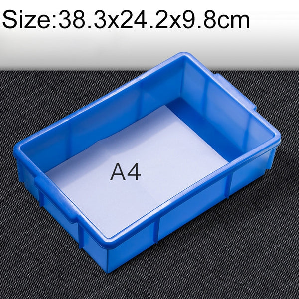 Thick Multi-function Material Box Brand New Flat Plastic Parts Box Tool Box, Size: 38.3cm x 24.2cm x 9.8cm, 38.3cm x 24.2cm x 9.8cm