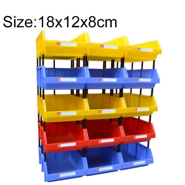 Thickened Oblique Plastic Box Combined Parts Box Material Box, Random Color Delivery, Size: 18cm X 12cm X 8cm, 18cm X 12cm X 8cm