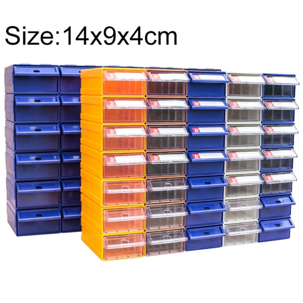 Thickened Combined Plastic Parts Cabinet Drawer Type Component Box Building Block Material Box Hardware Box, Random Color Delivery, Size: 14cm x 9cm x 4cm, Size: 14cm x 9cm x 4cm