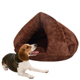 Triangular Cat Kennel Warm Thicken Mongolian Yurt Pet Dogs Cats House Size: L, 45×45×33cm, Size: L