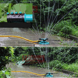 Garden Automatic Rotating Nozzle 360 Degree Rotary Automatic Sprinkler Garden Lawn Watering Nozzle Irrigation Nozzle with 1/2 inch Water Hose Connector, With 1/2 inch Water Hose Connector