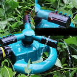 Garden Automatic Rotating Nozzle 360 Degree Rotary Automatic Sprinkler Garden Lawn Watering Nozzle Irrigation Nozzle with 1/2 inch Water Hose Connector, With 1/2 inch Water Hose Connector