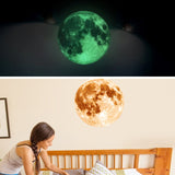 Fluorescent Moon Wall Stickers Halloween Wall Stickers Bedroom Living room Decorative Wall Stickers, Fluorescent Moon  Pink, Fluorescent Moon  Grey, Fluorescent Moon  Yellow