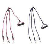 Pet Dog Nylon 3 in 1 Traction Rope Pet Walking Leads With Handle, Length: 124cm, 3 in 1 Traction 124cm Blue, 3 in 1 Traction  124cm Magenta