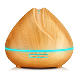 Peach Shape Wood Grain Remote Control Ultrasonic Humidifier Aromatherapy Machine Automatic Alcohol Sprayer with LED Lights, Capacity: 400mL, AU Plug (Light Wood Color), Peach Shape Light Wood Color, Diamond Dark Wood Color, Diamond Light Wood Color