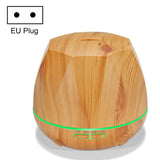 Peach Shape Wood Grain Remote Control Ultrasonic Humidifier Aromatherapy Machine Automatic Alcohol Sprayer with LED Lights, Capacity: 400mL, EU Plug (Dark Wood Color), Peach Shape Dark Wood Color, Peach Shape Light Wood Color, Diamond Dark Wood Color