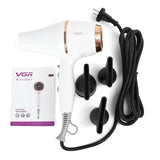 VGR V-414 2200W Negative Ion Hair Dryers with 6 Gear Adjustment, Plug Type: EU Plug, V-414 (Black), V-414 (White)