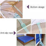 Square Ceiling Zipper Mosquito Net Encryption Zipper Three Door Defence Mosquito for 1.2m Bed with Anti-slip Rope, 1.2m Bed with Anti-slip Rope (White), 1.2m Bed with Anti-slip Rope (Green)