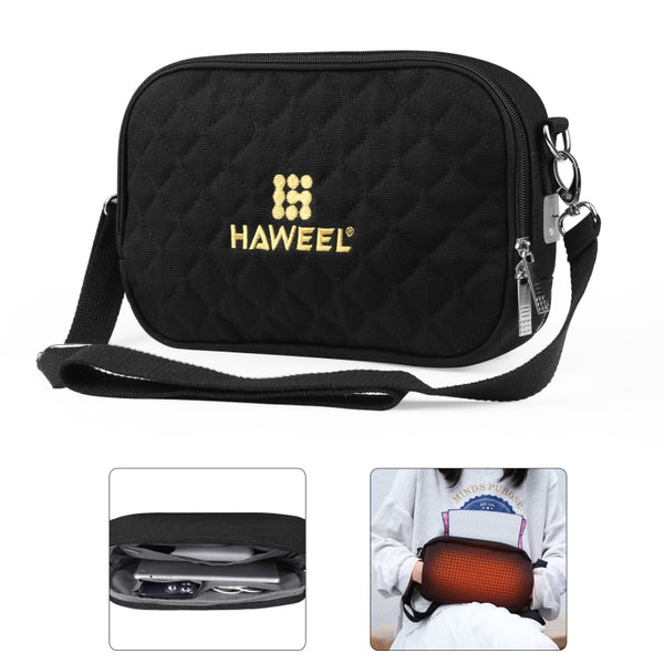 HAWEEL Messenger Shoulder Small Bag Digital Tablet Phone Warmer Storage Bag with Hand Warmer