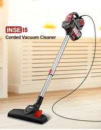 Wired Vacuum Cleaner INSE I5 Handheld Stick Vacuum with18Kpa 600W Powerful Suction Bagless Vacuum for Household Cleaning