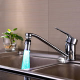 SDF-B6 1 LED ABS Colorful Change LED Faucet Light Water Glow Shower, Size: 58 x 24mm, Interface: 22mm (Silver), SDF-B6 Colorful Change