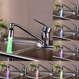 SDF-B9 1 LED ABS Colorful Change LED Faucet Light Water Glow Shower, Size: 58 x 28mm, Interface: 22mm (Silver), SDF-B9 Colorful Change