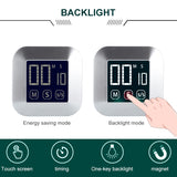 TS-83 Touch Timer Alarm Clock Kitchen Food LCD Large Screen Countdown Electronic Reminder, TS-83