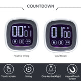 TS-BN54 Touch Timer Alarm Clock Kitchen Food Large Screen Countdown Electronic Reminder, TS-BN54