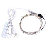 Epoxy IP65 Waterproof 30 LED 5050 SMD with 1m Extended Switch Cable & Manual Controller, Wide: 10mm