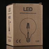 G95 E27 4W 4 LEDs 450 LM 3000K Retro Dimming LED Filament Light Bulb Energy Saving Light, AC 220V, G95 4W White Light, G95 4W Warm White