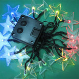 Star Shape 20 LEDs Outdoor Garden Christmas Festival Decoration Solar Lamp String